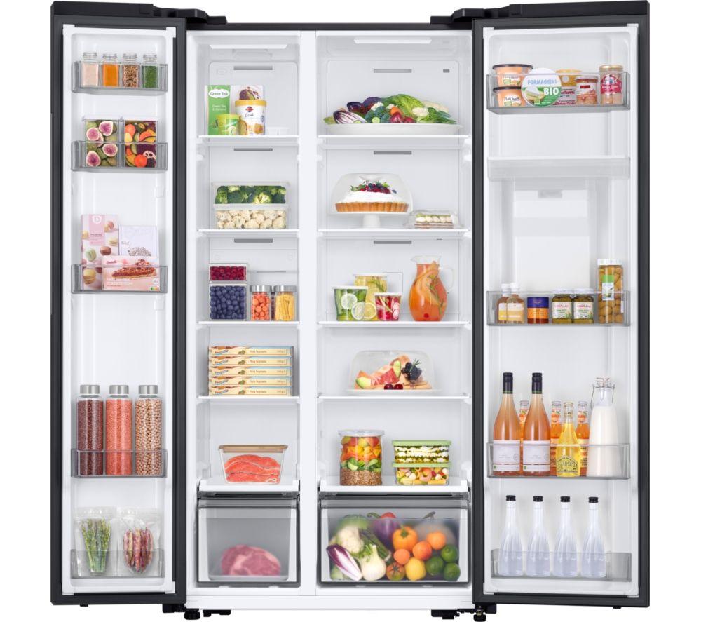 SAMSUNG Bespoke AI Series 7 SpaceMax RS57DG410EB4EU Smart American-Style Fridge Freezer - Black image number 7 of 8