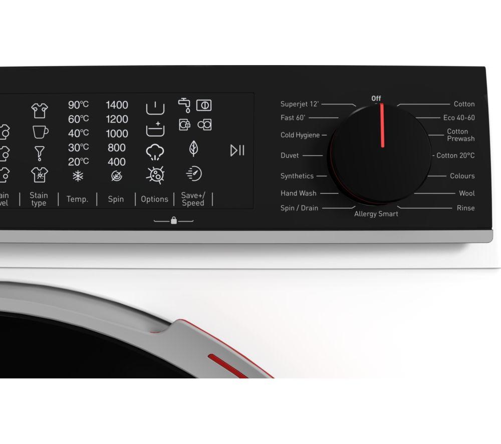 SHARP ES-NFL214CWDA-EN 12 kg 1400 Spin Washing Machine - White image number 4 of 6