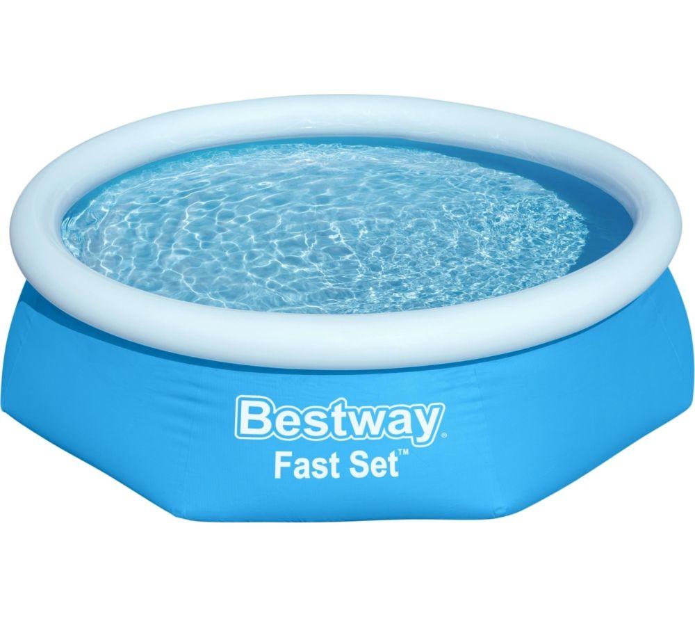 LAY-Z-SPA Fast Set 8' x 24inch Inflatable Pool - Blue