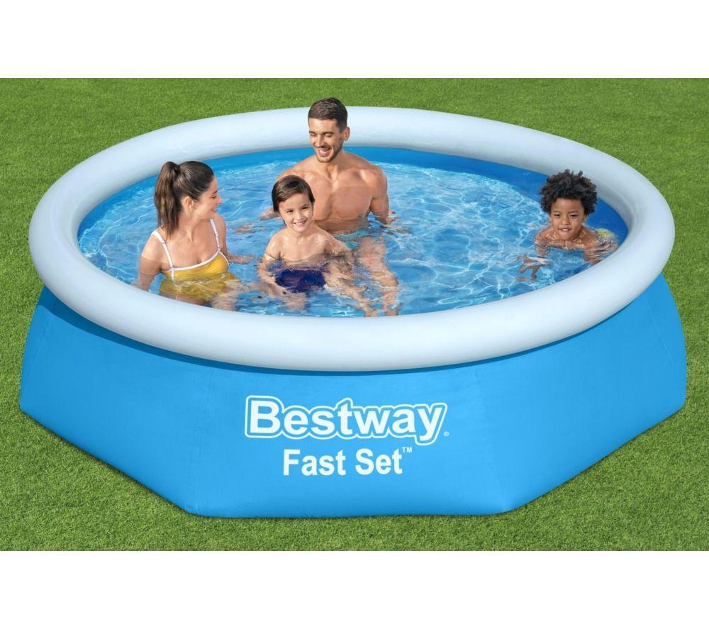 BESTWAY Fast Set 8' x 24" Inflatable Pool - Blue image number 3 of 3