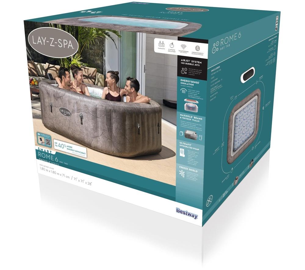 LAY-Z-SPA Rome AirJet Inflatable Hot Tub image number 7 of 7