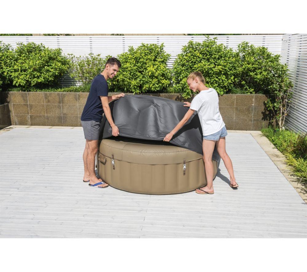 LAY-Z-SPA BW60318 Large Round Thermal Hot Tub Cover - Grey image number 3 of 4