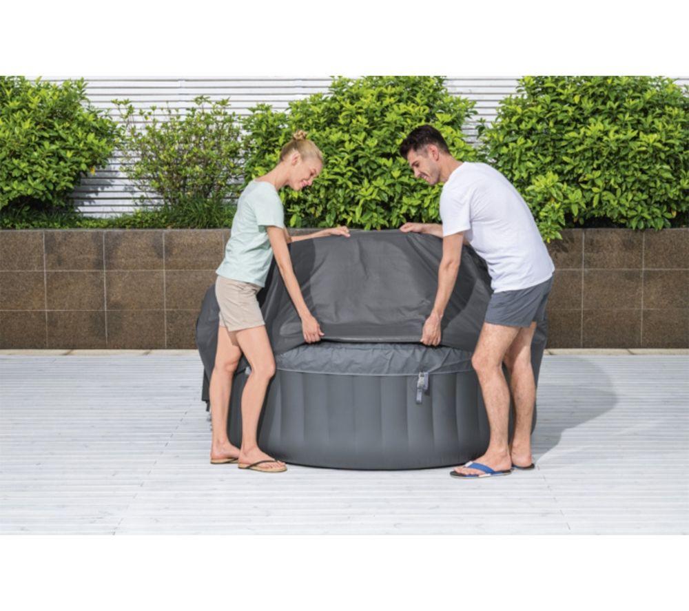 LAY-Z-SPA BW60317 Small Round Thermal Hot Tub Cover - Grey image number 3 of 4