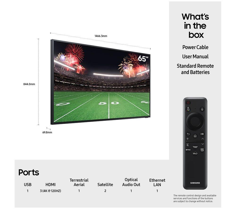 SAMSUNG The Terrace 65" Neo QLED 4K Outdoor Smart TV &ndash; QE65LST7DA image number 3 of 8