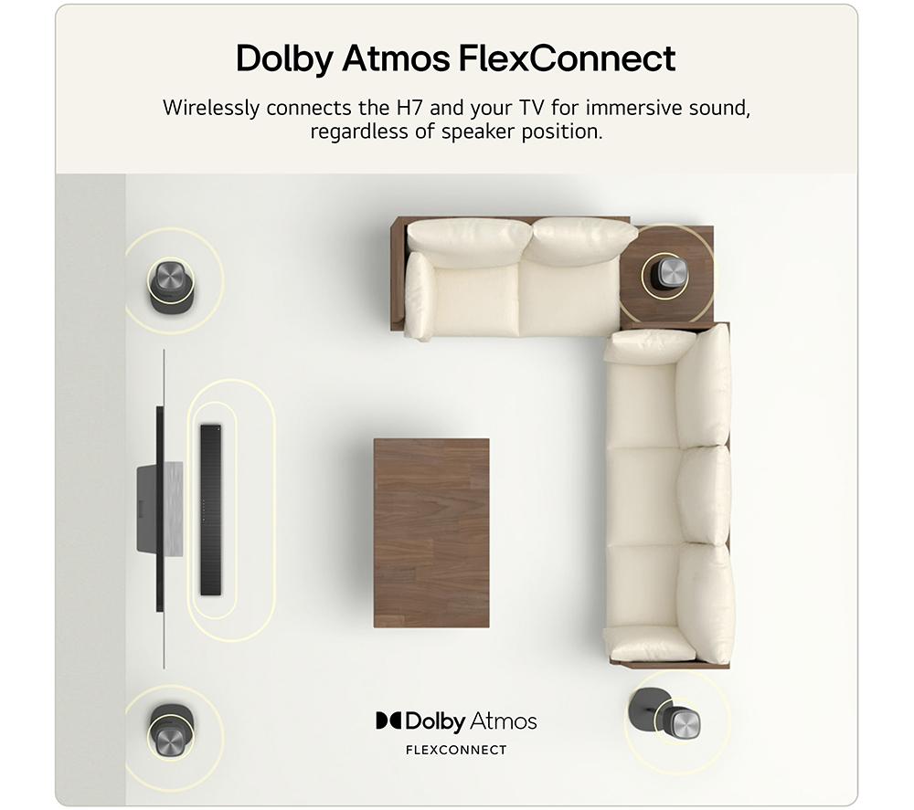 LG Sound Suite H7 9.1.6 All-in-One Sound Bar with Dolby Atmos FlexConnect image number 5 of 10