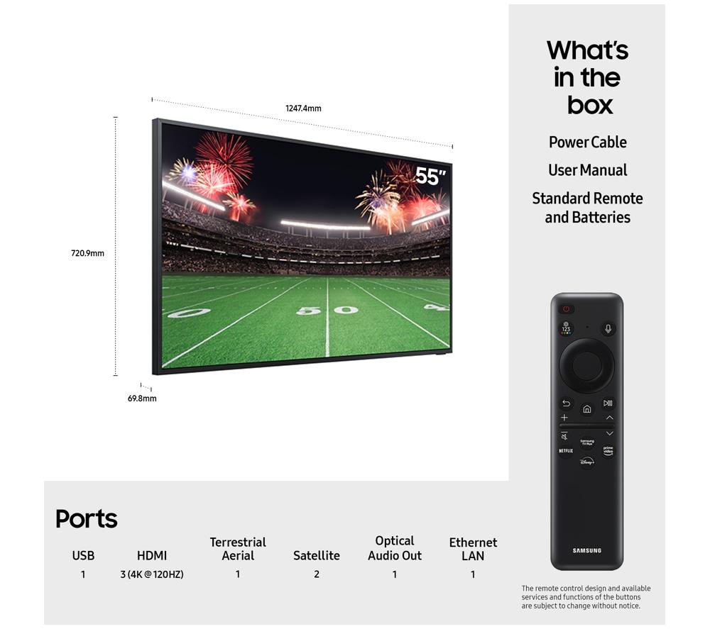 SAMSUNG The Terrace 55" Neo QLED 4K Outdoor Smart TV - QE55LST7DA image number 3 of 15