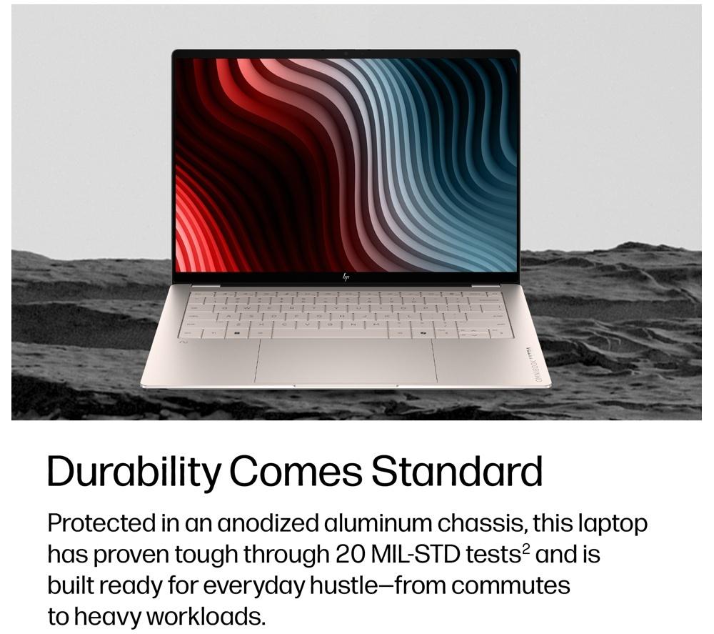 HP OmniBook Ultra Next Gen AI 14" Laptop - Intel&reg; Core&trade; Ultra 7, 2 TB SSD, Silk Sand image number 6 of 27