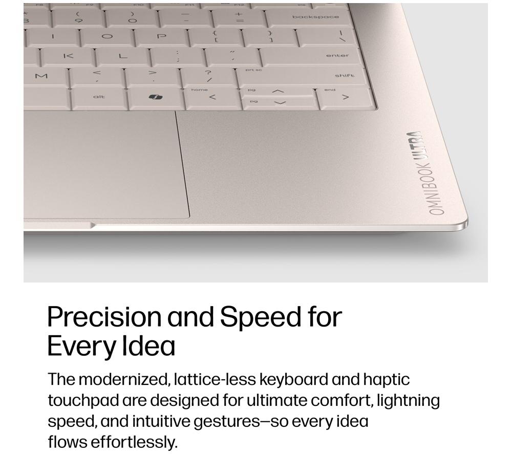 HP OmniBook Ultra Next Gen AI 14" Laptop - Intel&reg; Core&trade; Ultra 7, 2 TB SSD, Silk Sand image number 12 of 27