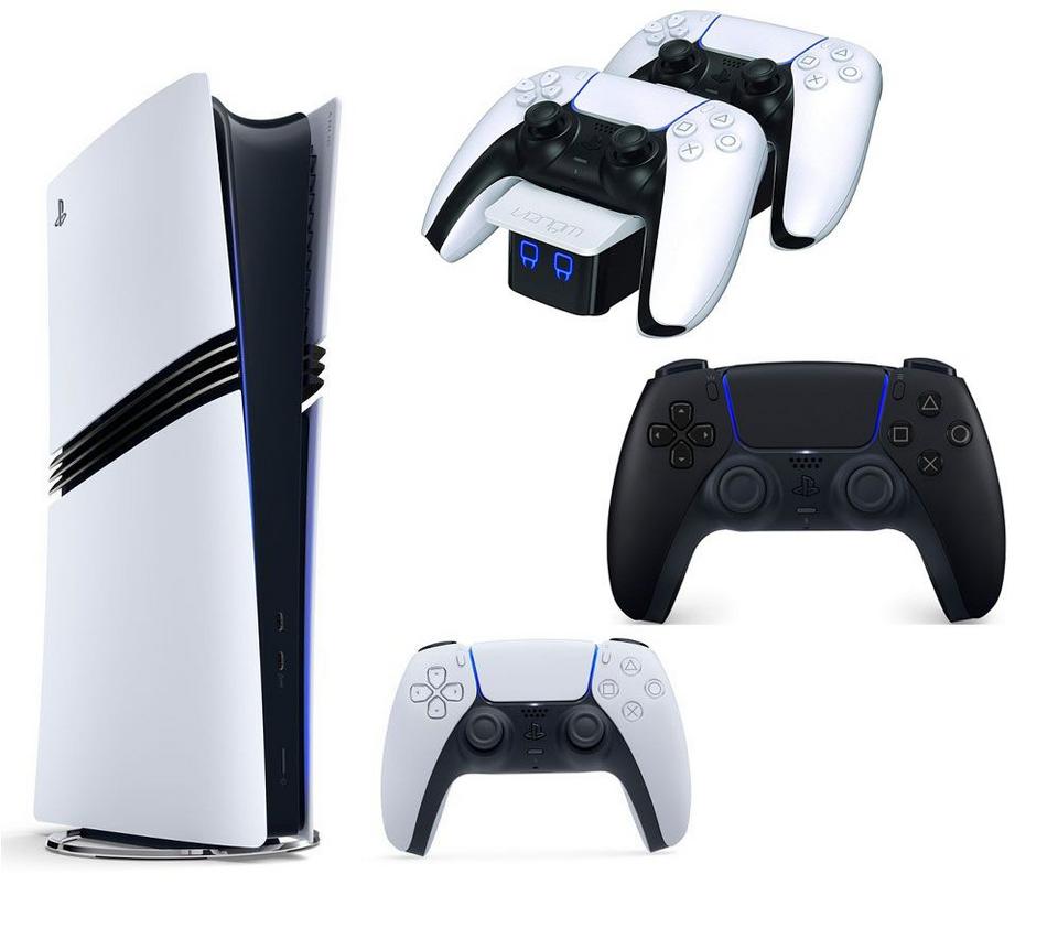SONY PlayStation 5 Pro, Twin Docking Station & PS5 DualSense Wireless Controller Bundle