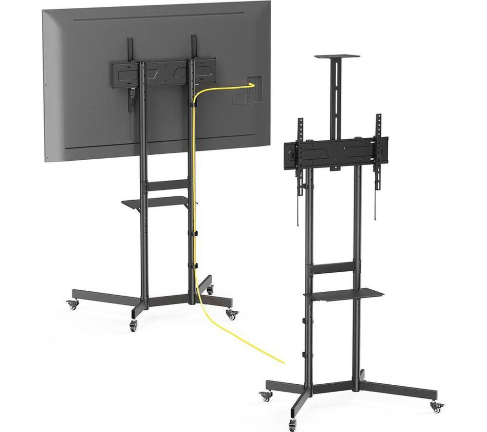 AVF Height Adjustable Mobile TV Cart for 37-70" TVs - Black image number 6 of 7