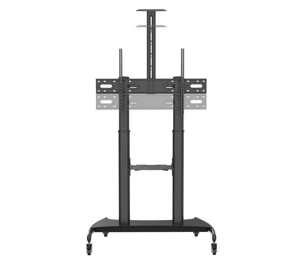Avf Height Adjustable Mobile Tv Cart For Tvs 60 - 100", Black