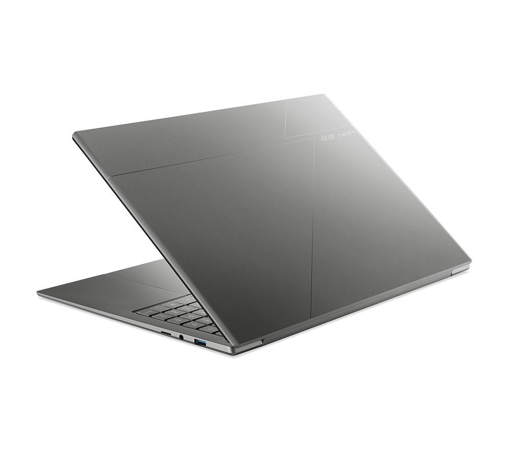 ACER Swift 16 AI 16" Refurbished Laptop, Copilot+ PC - Intel&reg; Core&trade; Ultra X7, 1 TB SSD, Black (Excellent Condition) image number 9 of 9