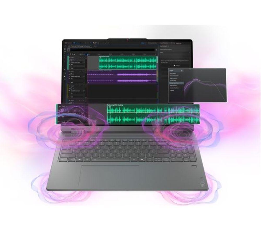 LENOVO Yoga 7i Aura Edition 16" 2 in 1 Refurbished Laptop, Copilot+ PC - Intel&reg; Core&trade; Ultra 7, 512 GB, Luna Grey (Very Good Condition) image number 5 of 8