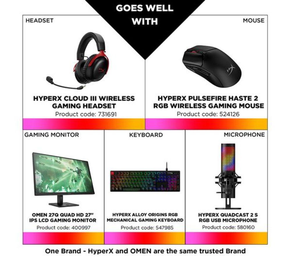 HP HyperX OMEN 15.3" Refurbished Gaming Laptop - Intel&reg; Core&trade; i5, RTX 5050, 1 TB SSD (Very Good Condition) image number 2 of 12