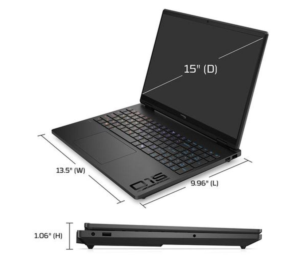 HP HyperX OMEN 15.3" Refurbished Gaming Laptop - Intel&reg; Core&trade; i5, RTX 5050, 1 TB SSD (Very Good Condition) image number 7 of 12