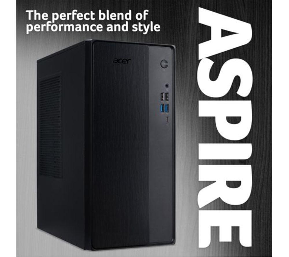 ACER Aspire TC-102 Refurbished Desktop PC - Intel&reg; Core&trade; i7, 1 TB SSD, Black (Very Good Condition) image number 5 of 6