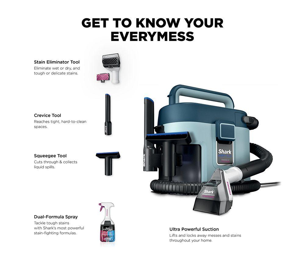 SHARK EveryMess VX110UK Portable 3-in-1 Carpet Cleaner - Cloud Blue image number 10 of 11