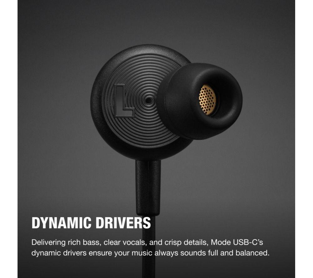 MARSHALL Mode USB Type-C Earphones - Black image number 8 of 9