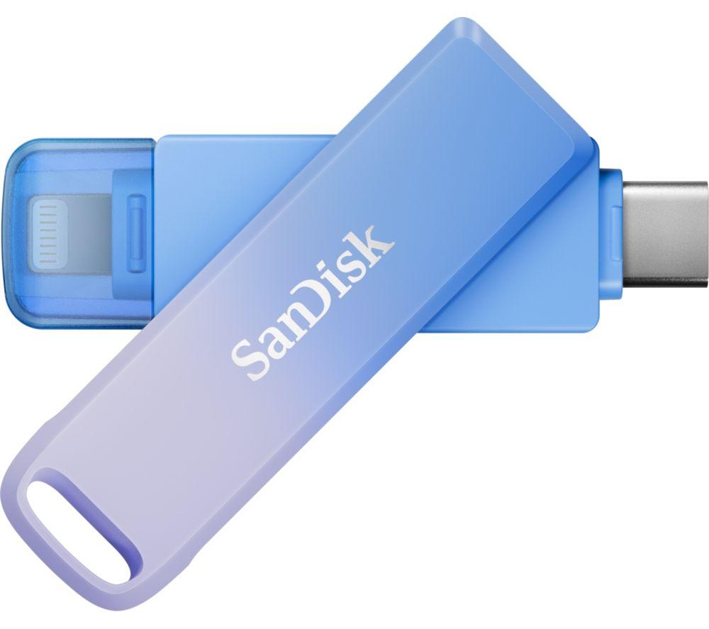 Sandisk Creator Usb Type-C Memory Stick - 128 Gb, Lilac-Blue Ombre, Blue