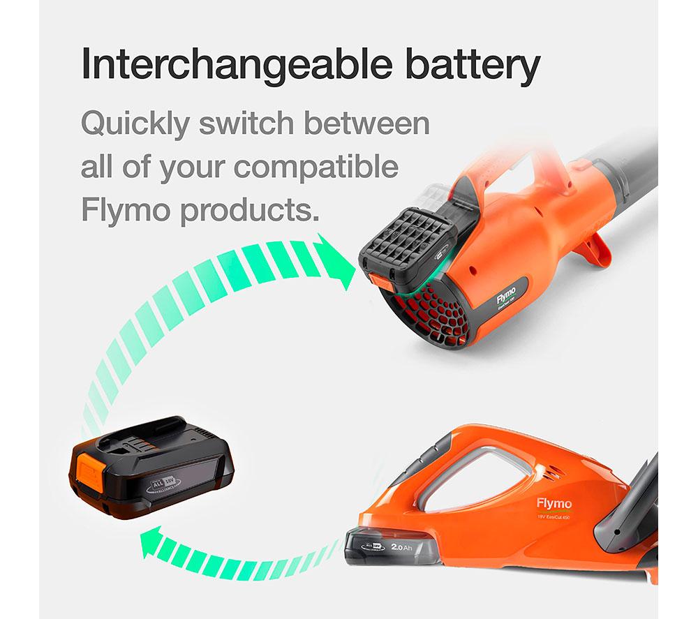 FLYMO SimpliCut 450 Cordless Hedge Trimmer - Orange image number 4 of 11