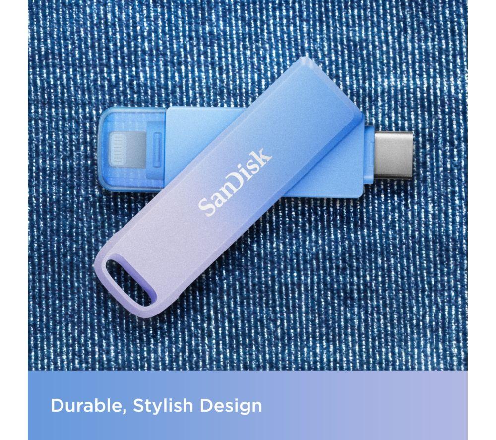 SANDISK Creator USB Type-C Memory Stick - 256 GB, Lilac-Blue Ombre image number 3 of 3