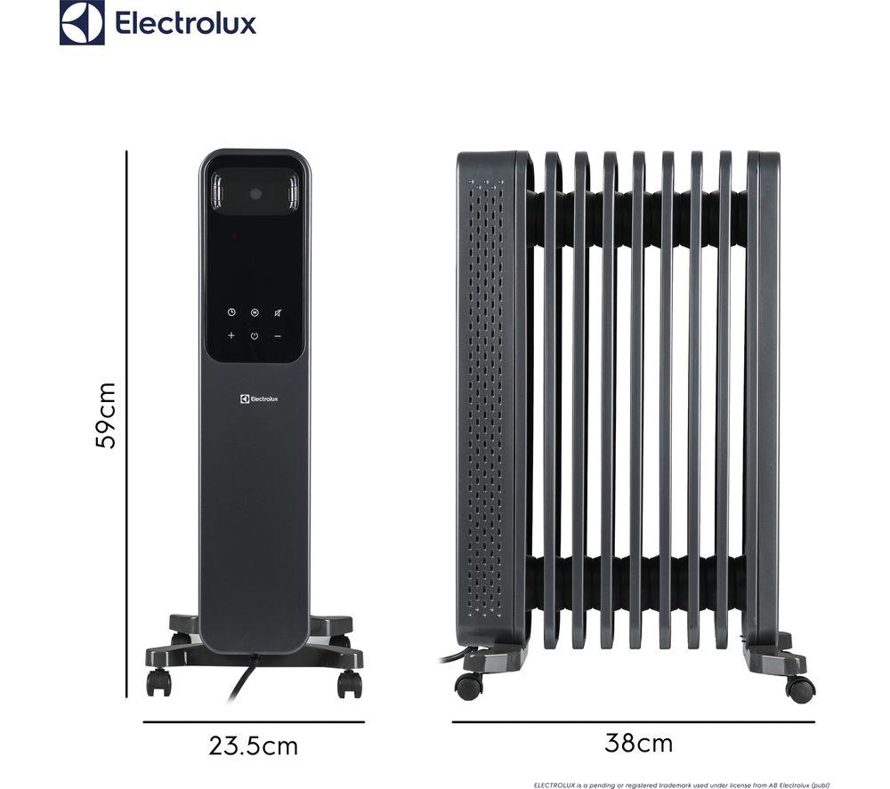 ELECTROLUX HEA2013ELGRY Portable Oil‑Filled Radiator &ndash; Grey image number 2 of 6