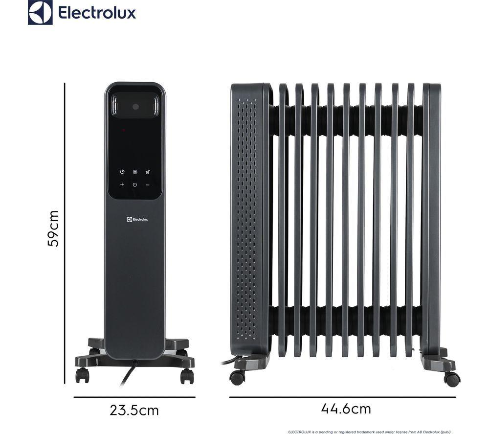 ELECTROLUX HEA2014ELGRY Portable Oil‑Filled Radiator &ndash; Grey image number 2 of 6