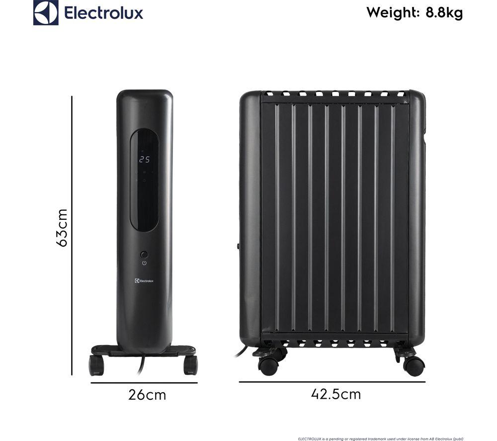 ELECTROLUX HEA1988ELGRY Portable Oil‑Filled Radiator &ndash; Grey image number 3 of 6