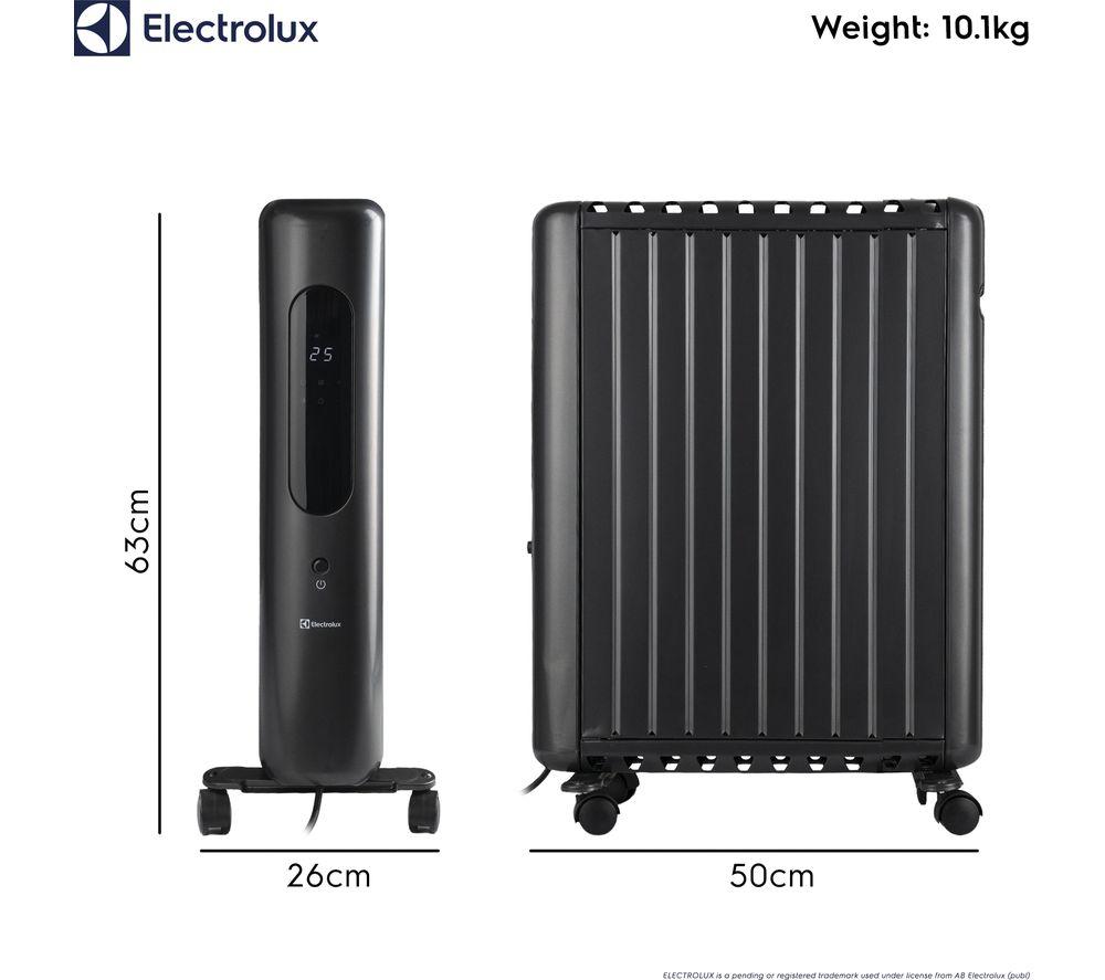 ELECTROLUX HEA1989ELGRY Portable Oil‑Filled Radiator &ndash; Grey image number 2 of 6