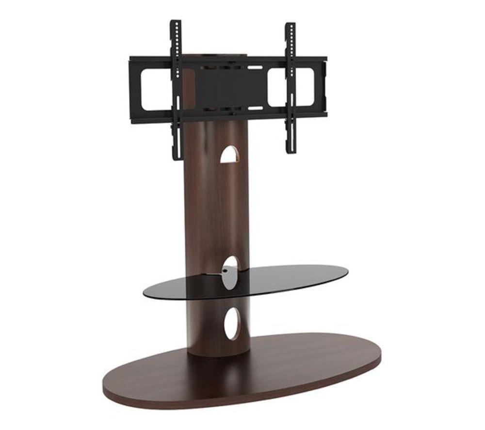 Avf Chepstow 930 Mm Oval Tv Stand With Bracket For 32-65" Tvs - Walnut, Brown