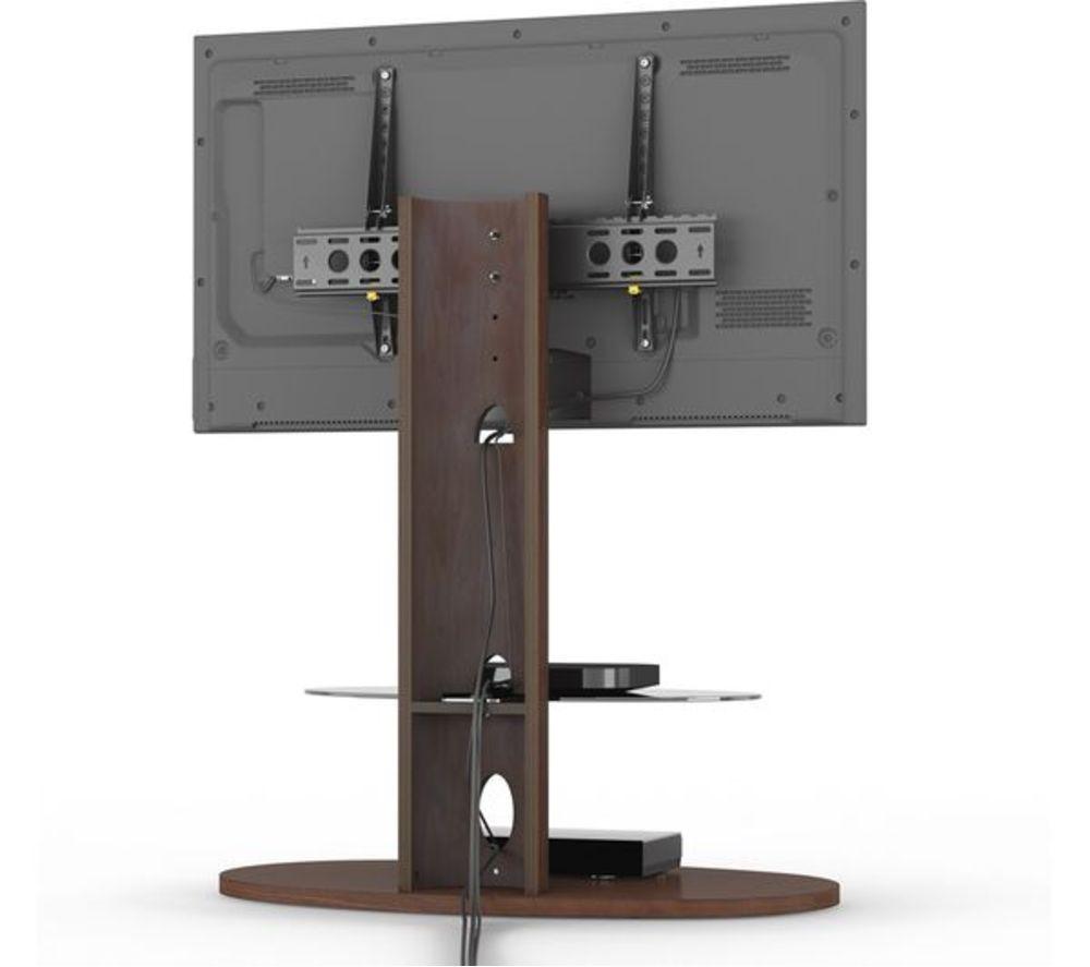 AVF Chepstow 930 mm Oval TV Stand with Bracket for 32-65" TVs - Walnut image number 4 of 26
