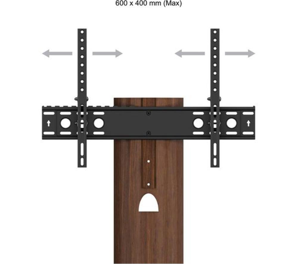 AVF Chepstow 930 mm Oval TV Stand with Bracket for 32-65" TVs - Walnut image number 7 of 26