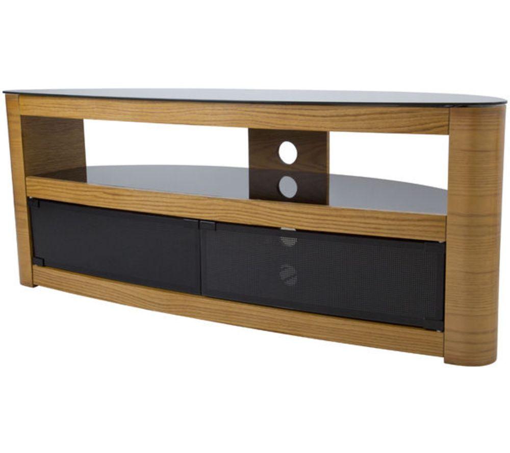 AVF Burghley 1250 mm Curved TV Stand for up to 65" TVs - Oak, Brown