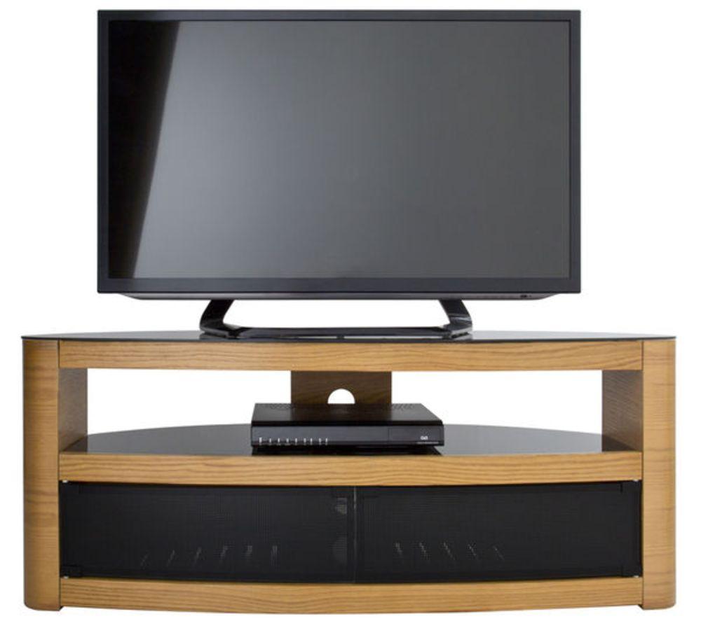 AVF Burghley 1250 mm Curved TV Stand for up to 65" TVs - Oak image number 5 of 6