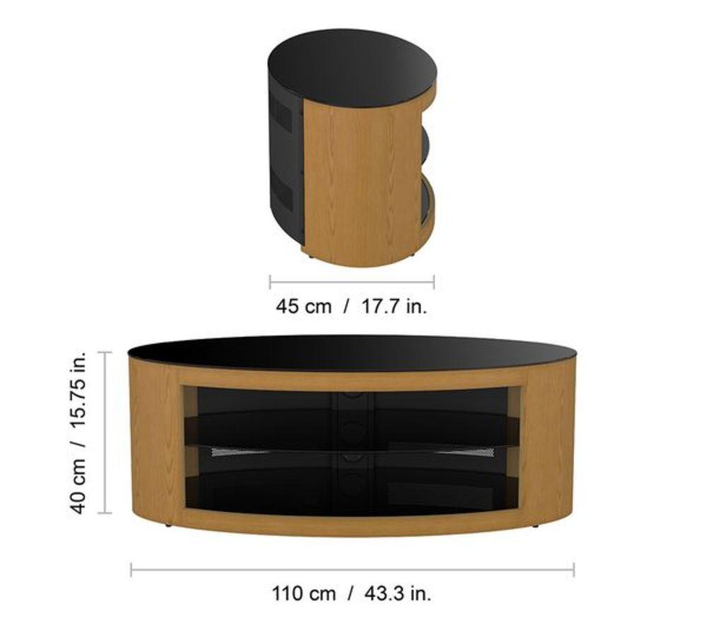 AVF Buckingham 1100 mm TV Stand for up to 55" TVs - Oak image number 7 of 10
