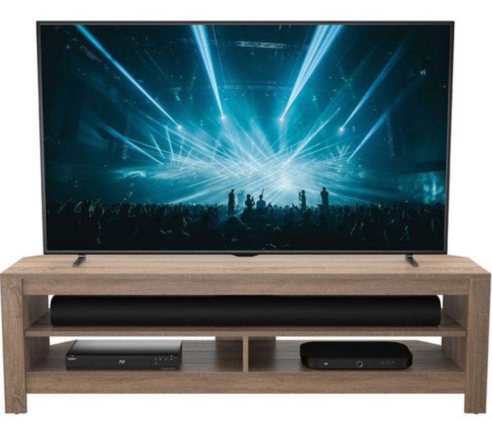 AVF Calibre Sound 1400 mm TV Stand with Sliding Shelf for up to 65" TVs - Rustic Sawn Oak image number 9 of 10
