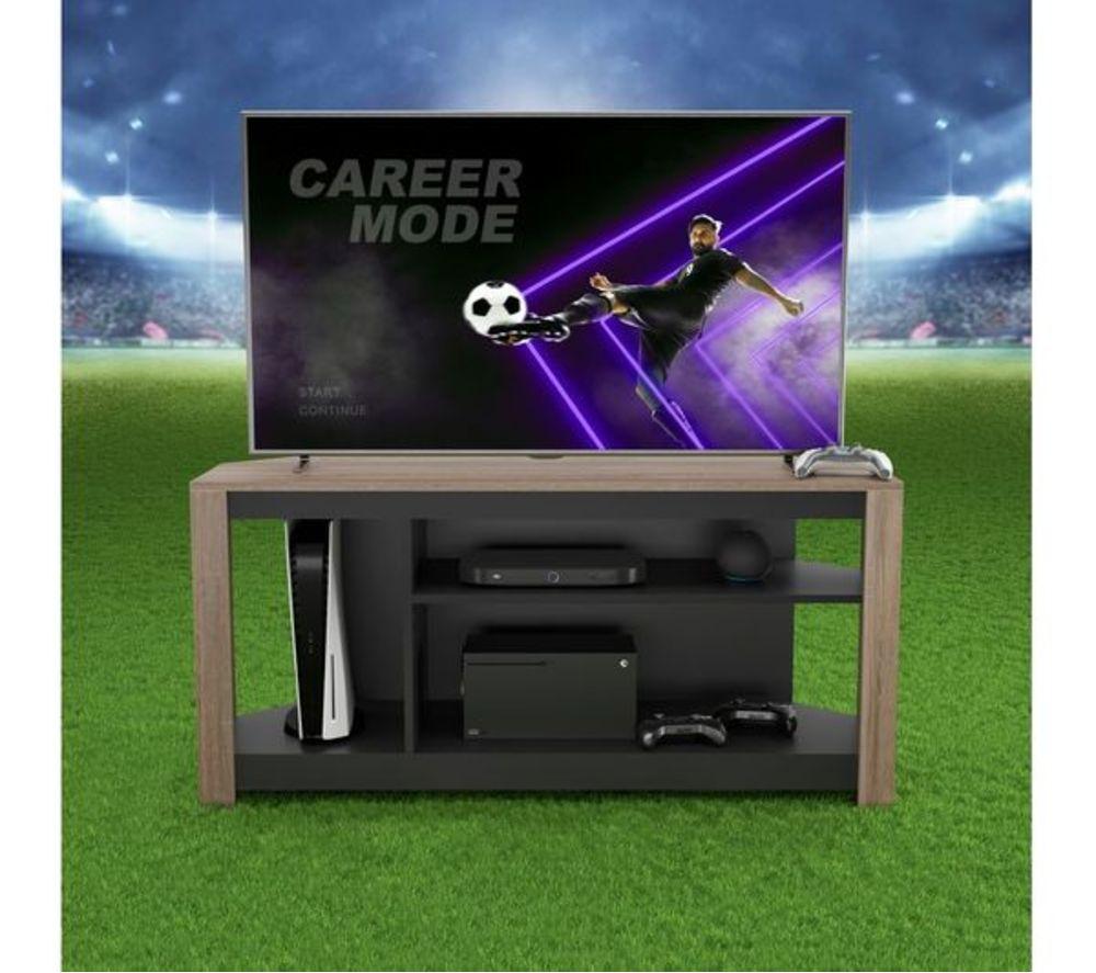 AVF Calibre Alto Gaming 1200 mm TV Stand for up to 60" TVs - Rustic Sawn Oak & Black image number 3 of 11