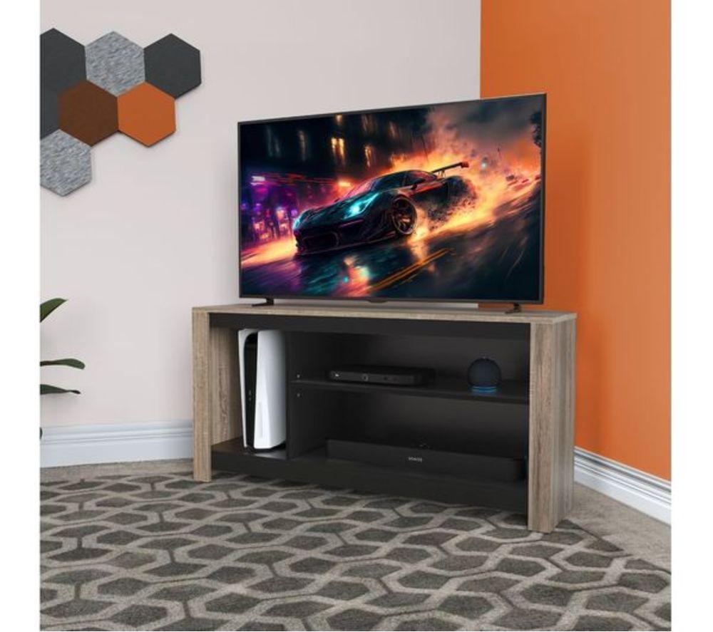 AVF Calibre Alto Gaming 1200 mm TV Stand for up to 60" TVs - Rustic Sawn Oak & Black image number 9 of 11
