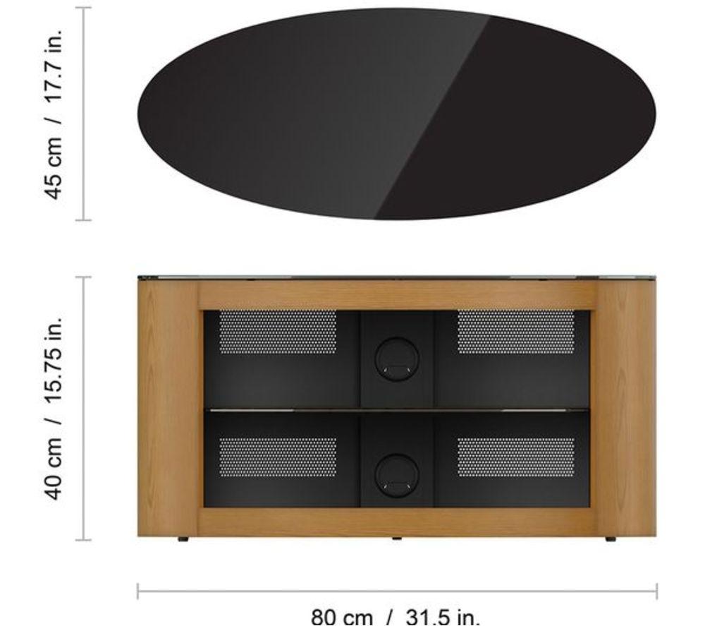 AVF Buckingham 800 mm TV Stand for up to 40" TVs - Oak image number 5 of 7