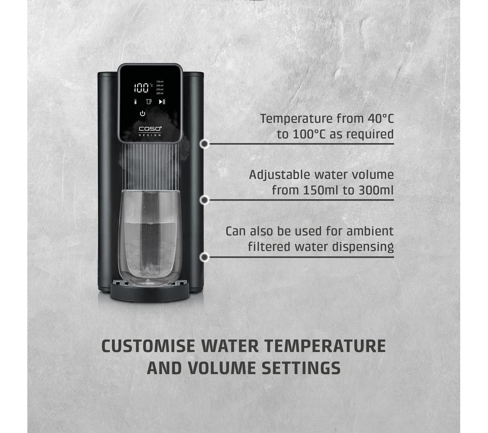 CASO HW 616 Turbo Hot Water Dispenser - Stainless Steel & Black image number 4 of 9