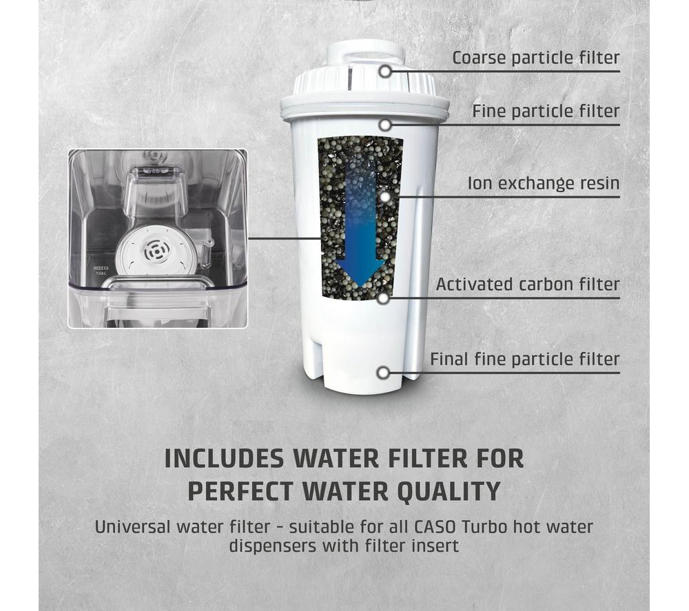 CASO HW 616 Turbo Hot Water Dispenser - Stainless Steel & Black image number 9 of 9