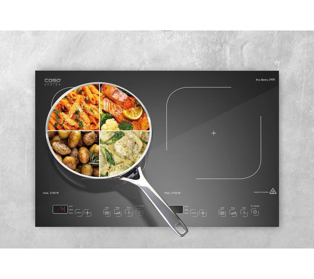 CASO ProMenu Double Induction Hot Plate - Black image number 3 of 3
