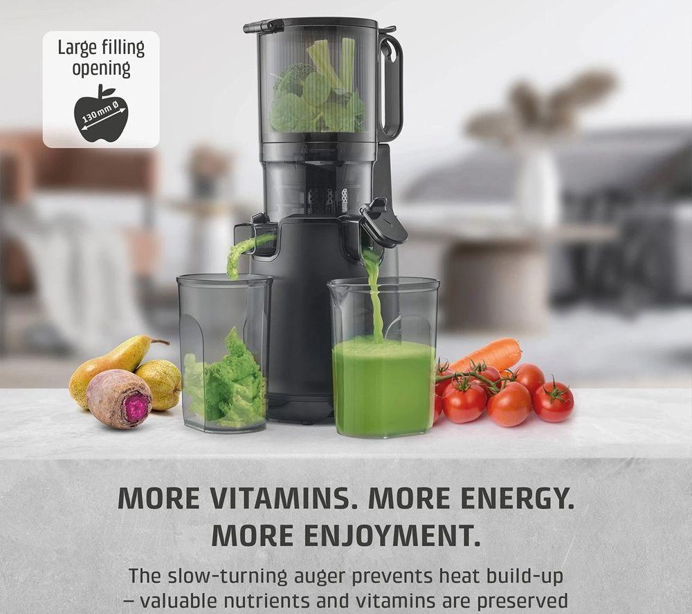 CASO DESIGN Juice Fit Pro Slow Juicer - Matte Black image number 3 of 6
