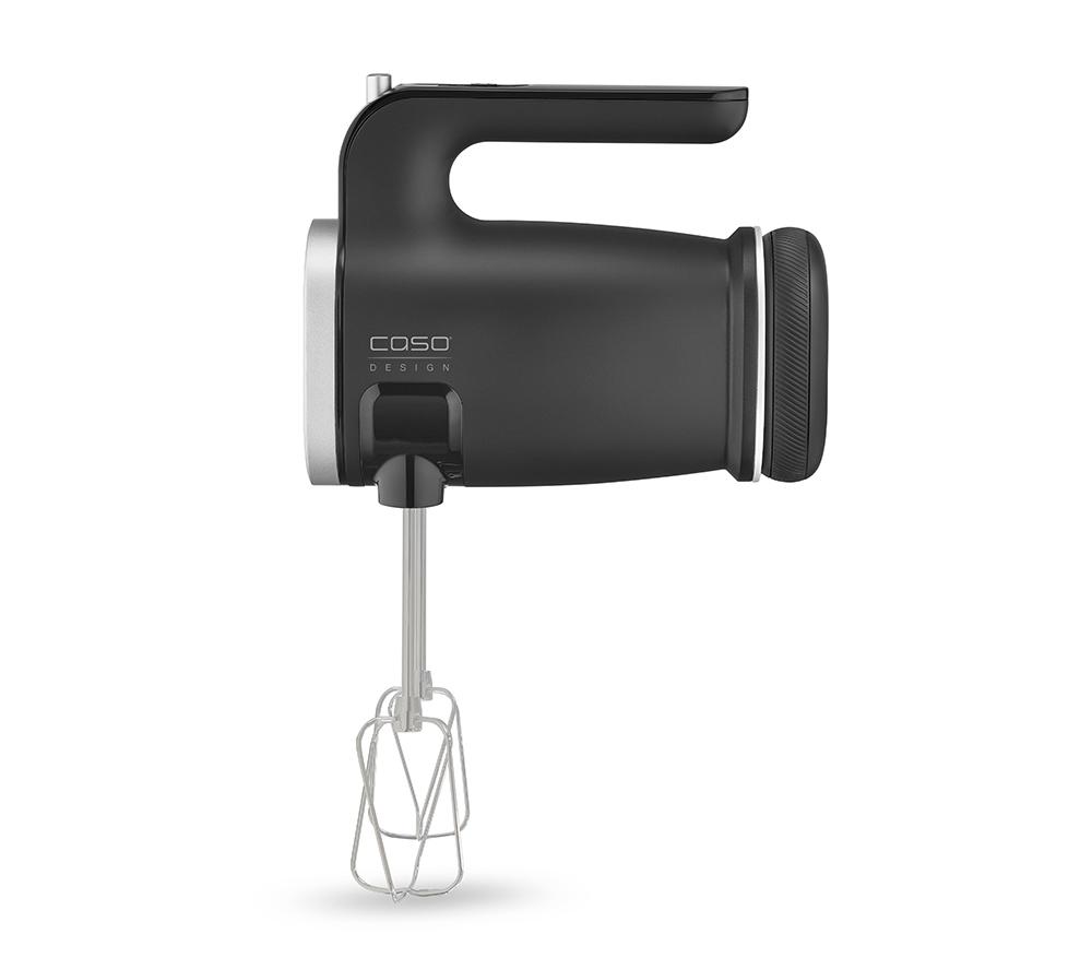 Caso Click & Mix 3630 Cordless 8-Speed Hand Mixer - Matte Silver & Black, Black