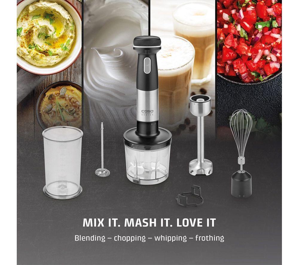CASO Click & Mash 3605 Portable Hand Blender - Stainless Steel & Black image number 3 of 7