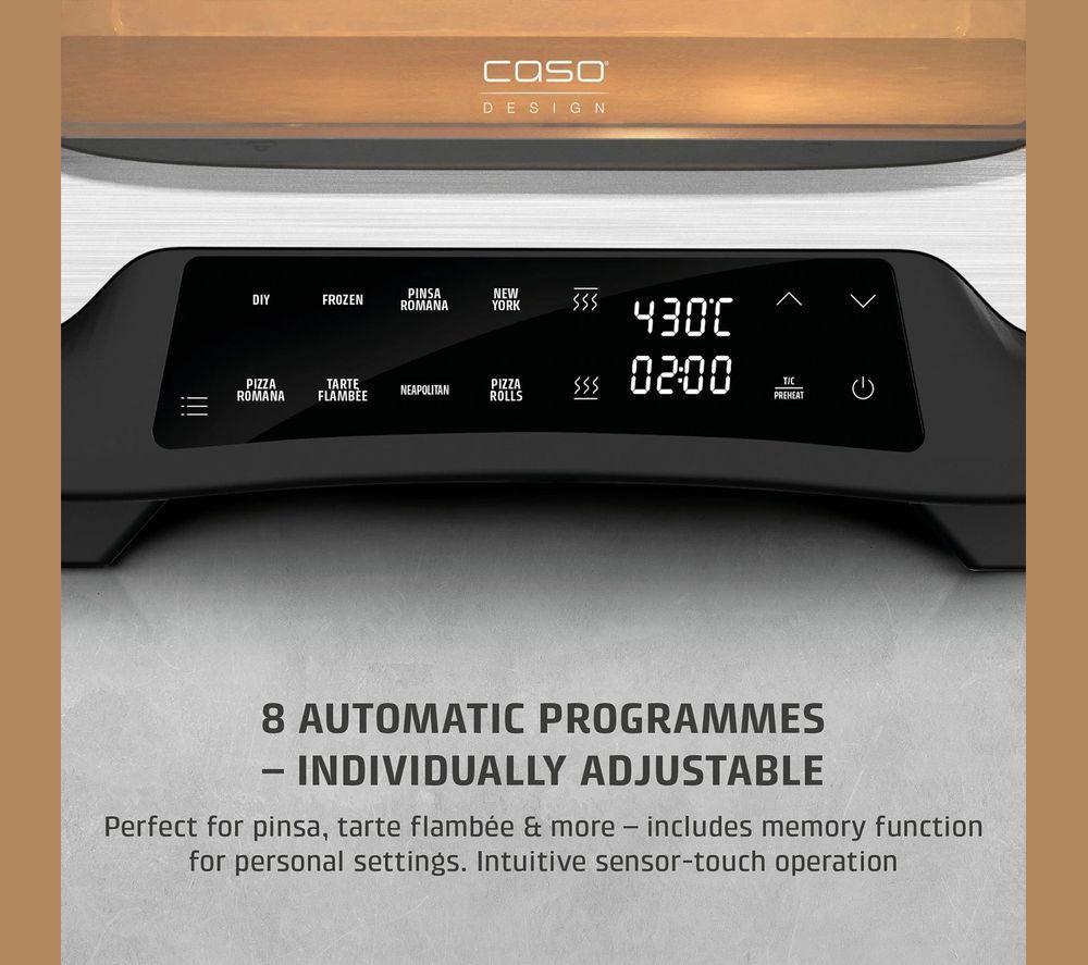 CASO 2984 PizzaChef 430&deg; Pizza Oven - Black & Silver image number 2 of 10