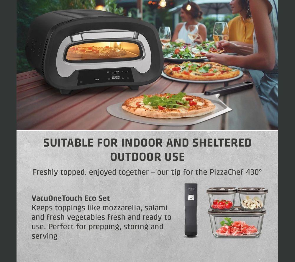 CASO 2984 PizzaChef 430&deg; Pizza Oven - Black & Silver image number 7 of 10