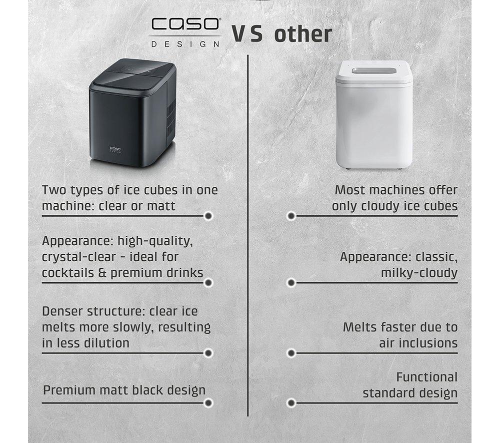 CASO Clear Ice Advanced Ice Cube Maker - Matte Black image number 10 of 10