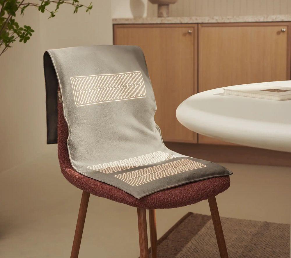DUUX Mellow Heated Electric Chair Pad - Grey, 40 x 110 cm image number 6 of 9
