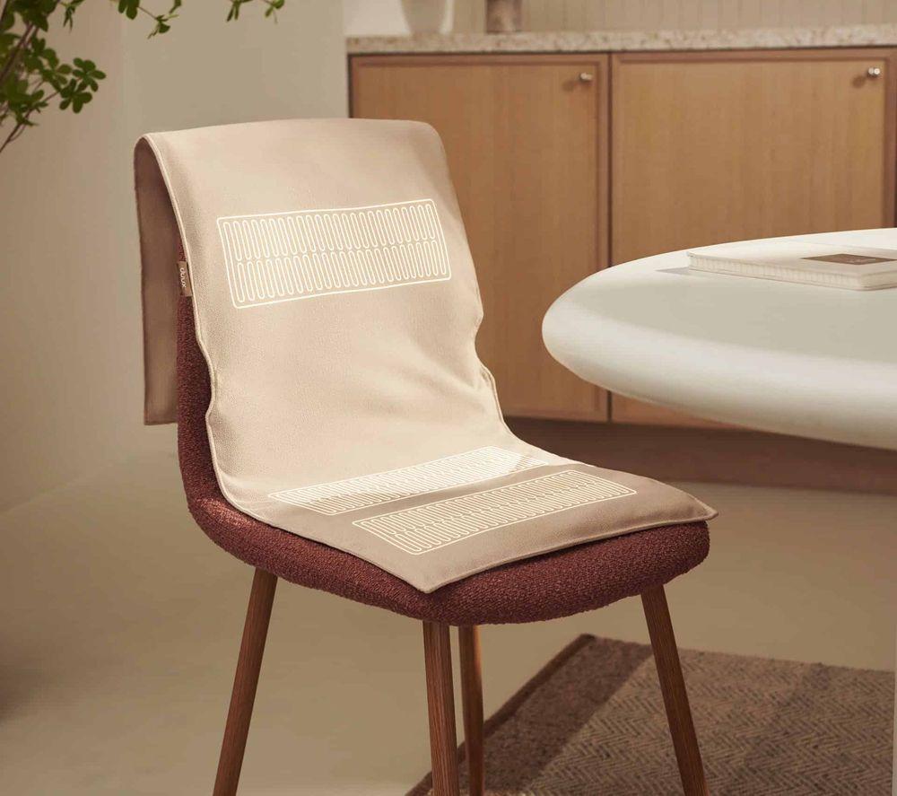 DUUX Mellow Heated Electric Chair Pad - Beige, 40 x 110 cm image number 6 of 9